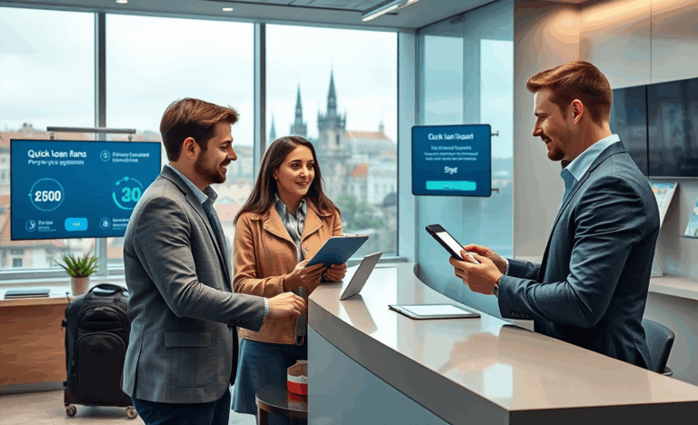 Muž kontrolující rychlý příjem peněz na bankovním účtu přes smartphone.