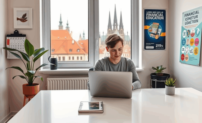 Osoba vyplňuje formulář pro rychlou půjčku online