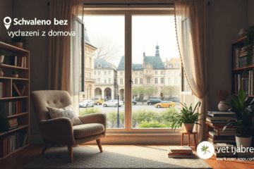 Osoba využívající online schválení z bezpečí domova