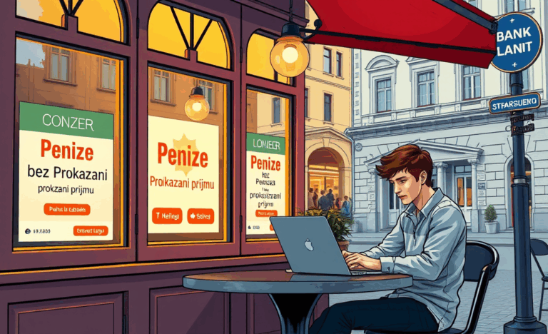 Ilustrace rychlé půjčky bez nutnosti doložení příjmu.