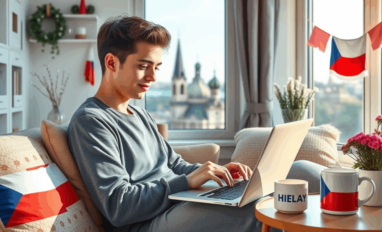 Ilustrace představující snadný přístup ke službám online