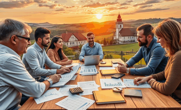 Štos bankovek a mincí symbolizující finanční řešení