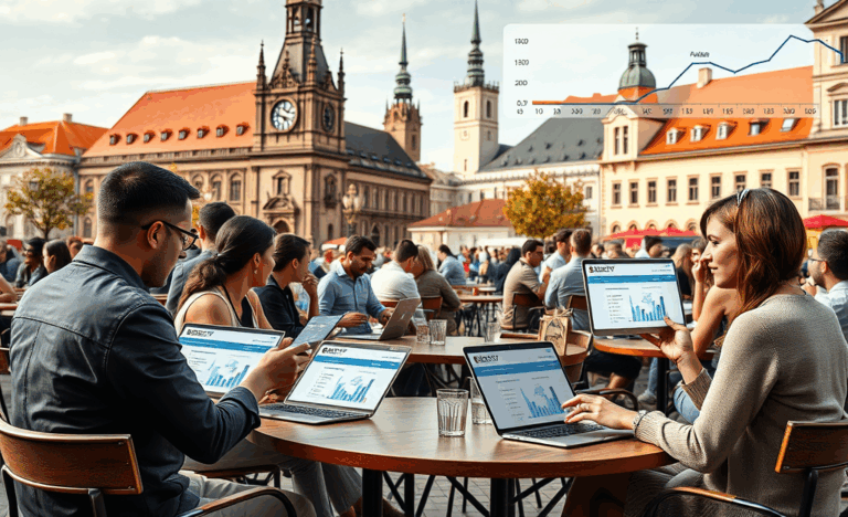 Grafické znázornění porovnání půjček online