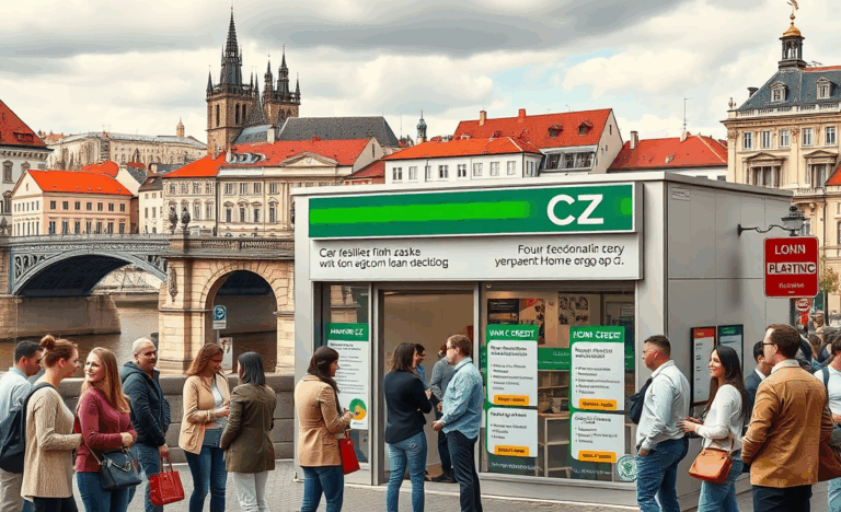 Ilustrace Home Credit CZ a jeho nabídky flexibilních půjček.