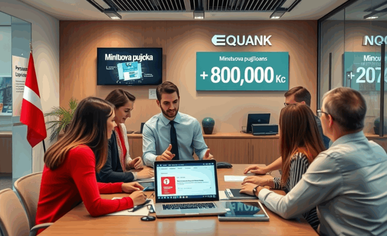 Obrázek zobrazující nabídky osobních úvěrů od Equa Bank.