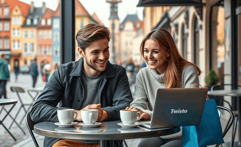 Grafika zobrazující snadnou online půjčku s Twisto.cz