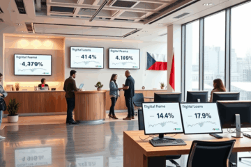 Ahoj Bank CZ nabízí rychlé digitální půjčky s nízkými úroky.