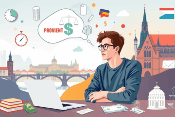 Obrázek peněz a kalkulačky symbolizující půjčky od Providentu